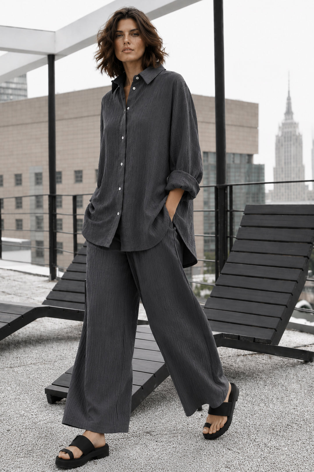 Charcoal Grey Co-ord Set