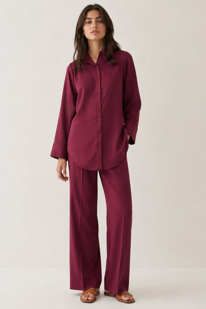 Maroon Co-ord Set 02