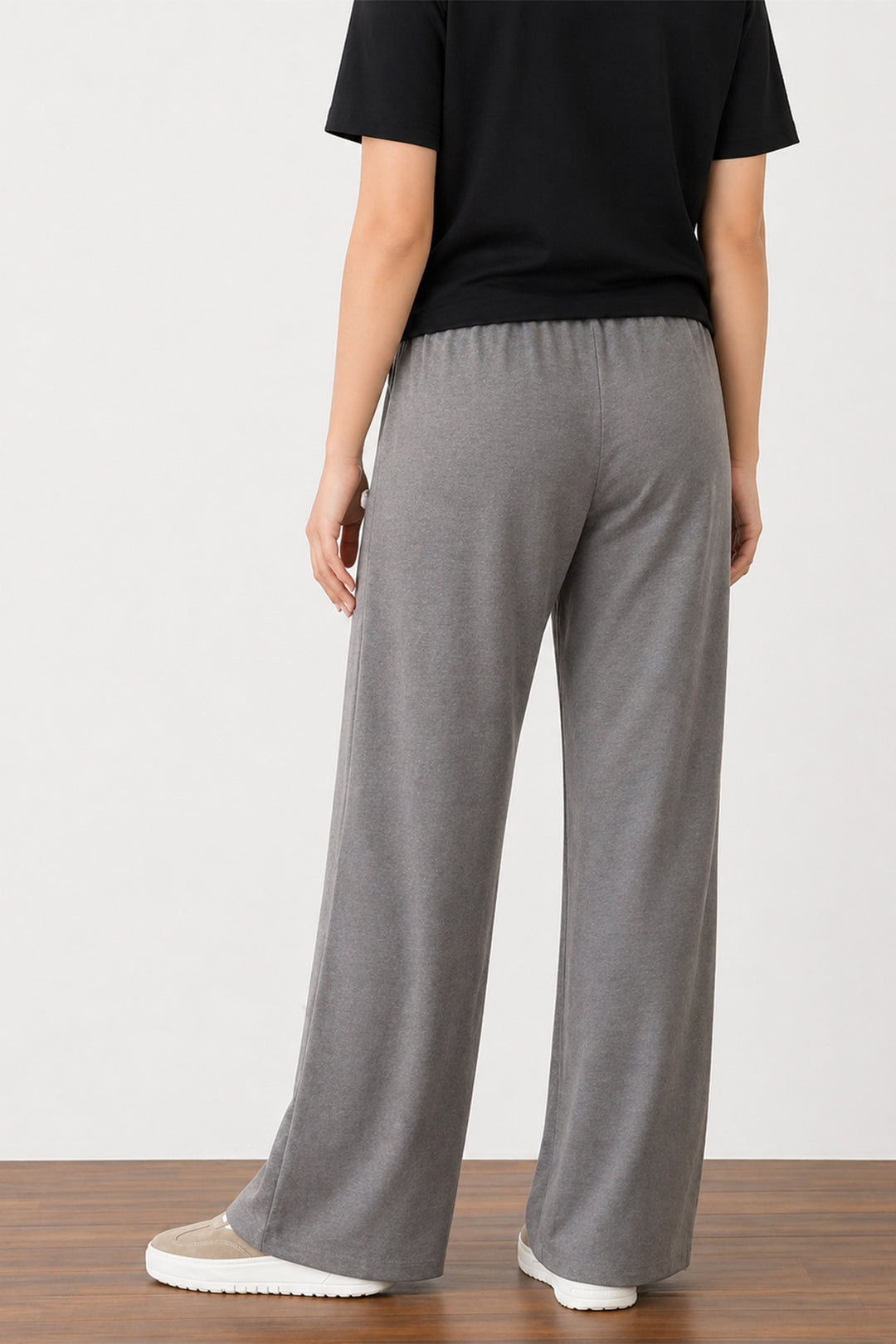 Grey Wide Leg Trouser