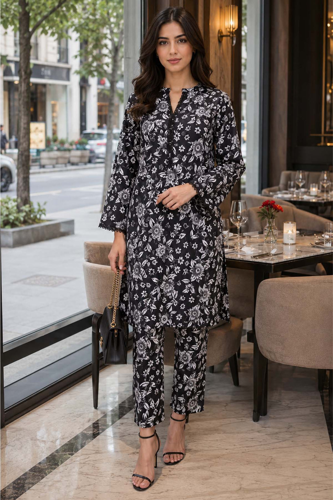 Floral Black