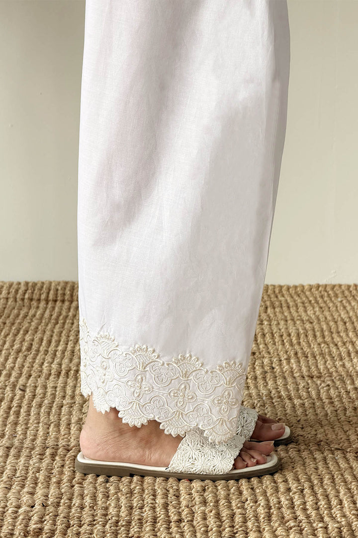 White Embroidered Shalwar