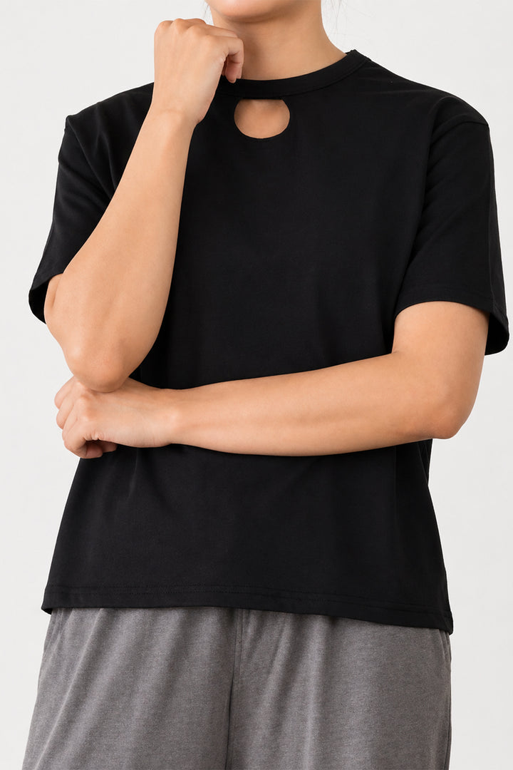 BLACK KEYHOLE T-SHIRT