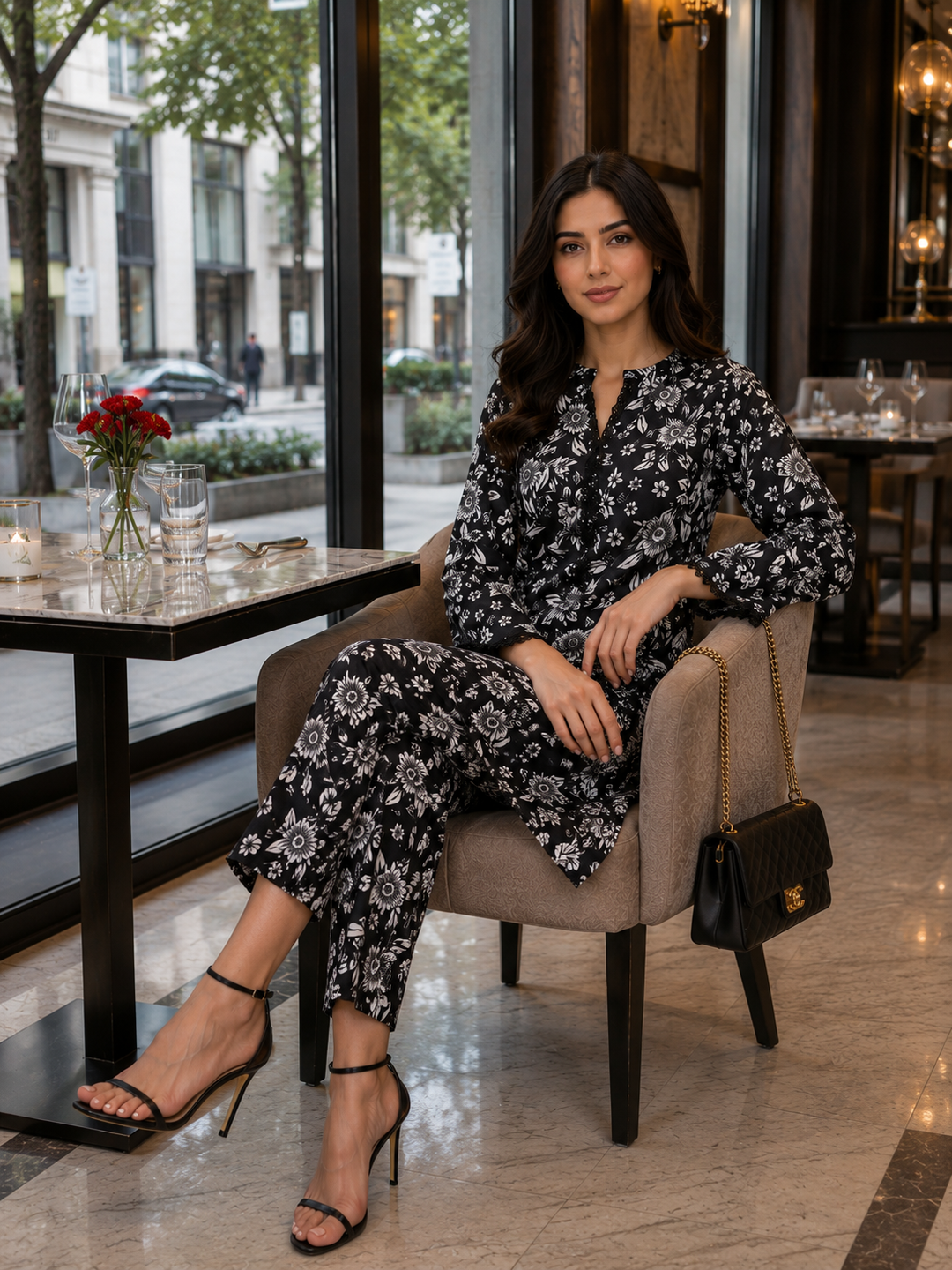 Floral Black