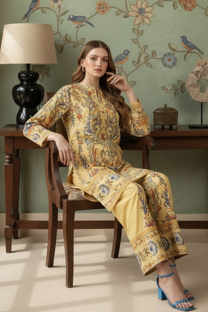 2 Pcs Printed Suit - 70