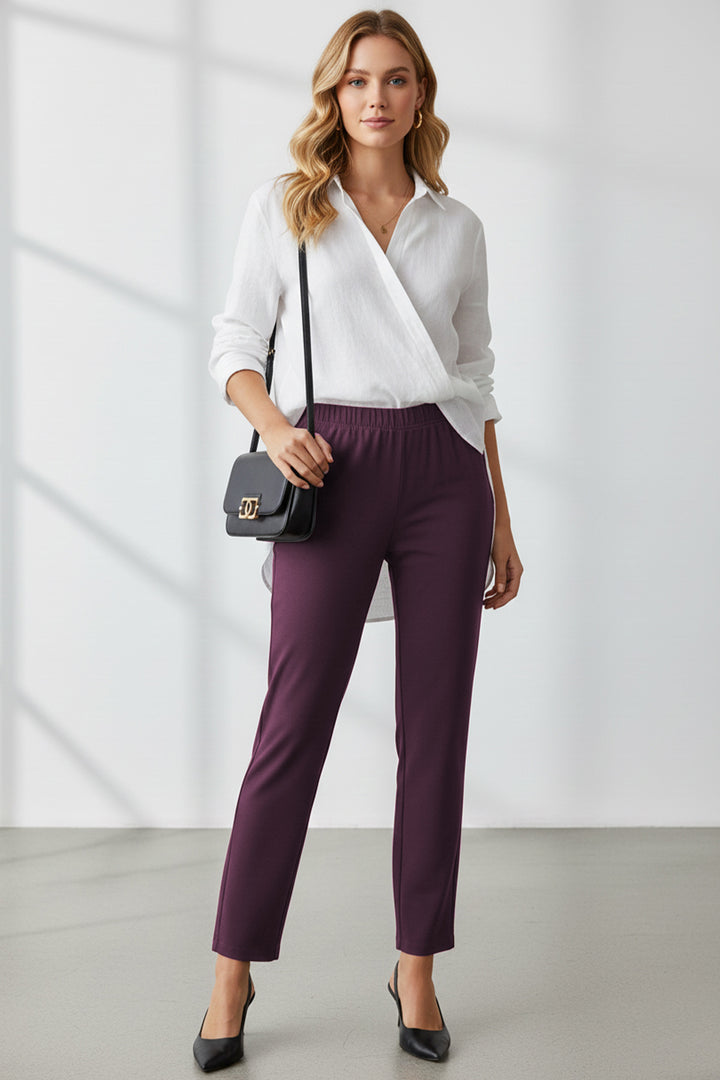 Plum Plain Trouser