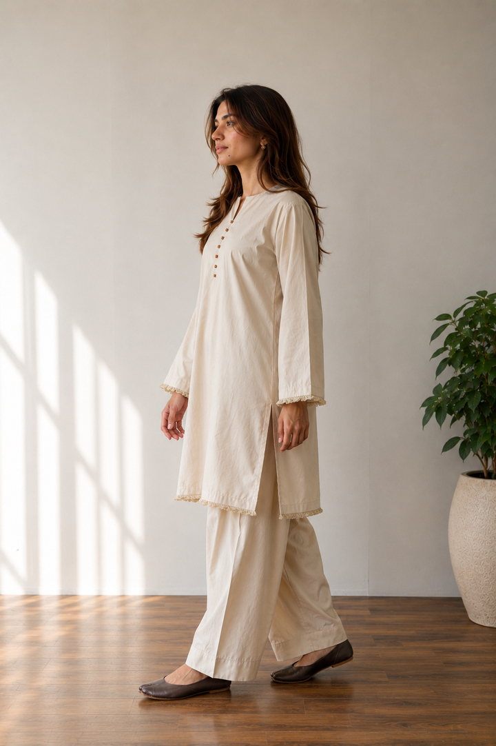 Beige Ease Co-Ord Set