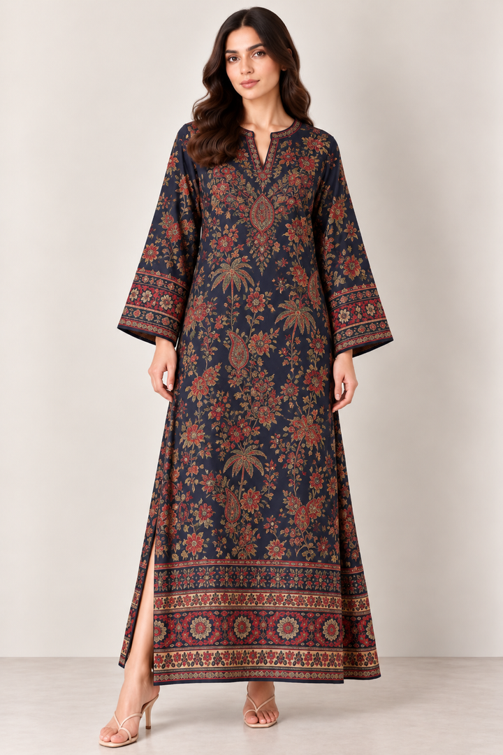 Midnight Paisley Kaftan