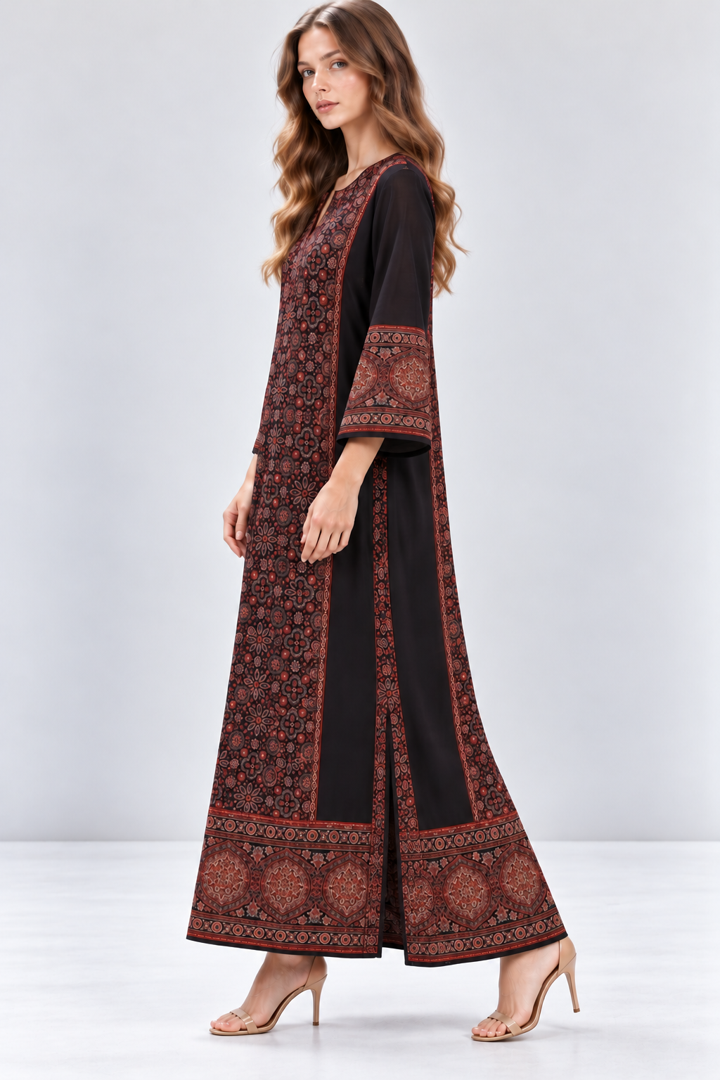 Noir Mosaic Kaftan