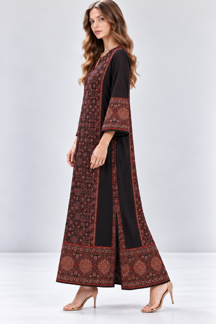 Noir Mosaic Kaftan