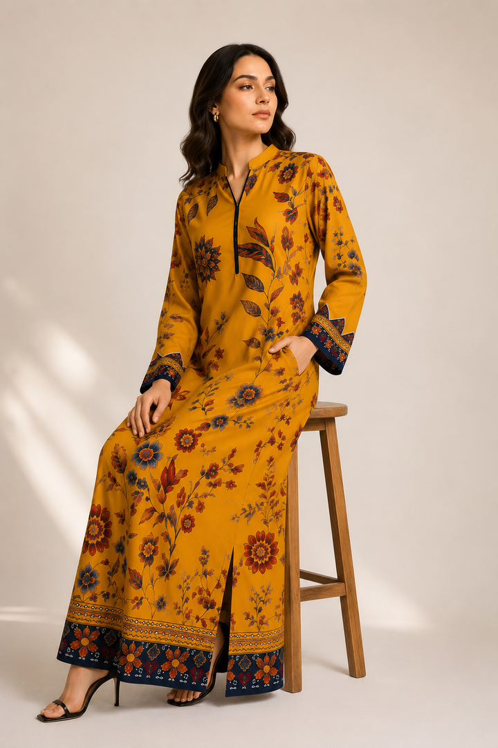 Mustard Blossom Kaftan