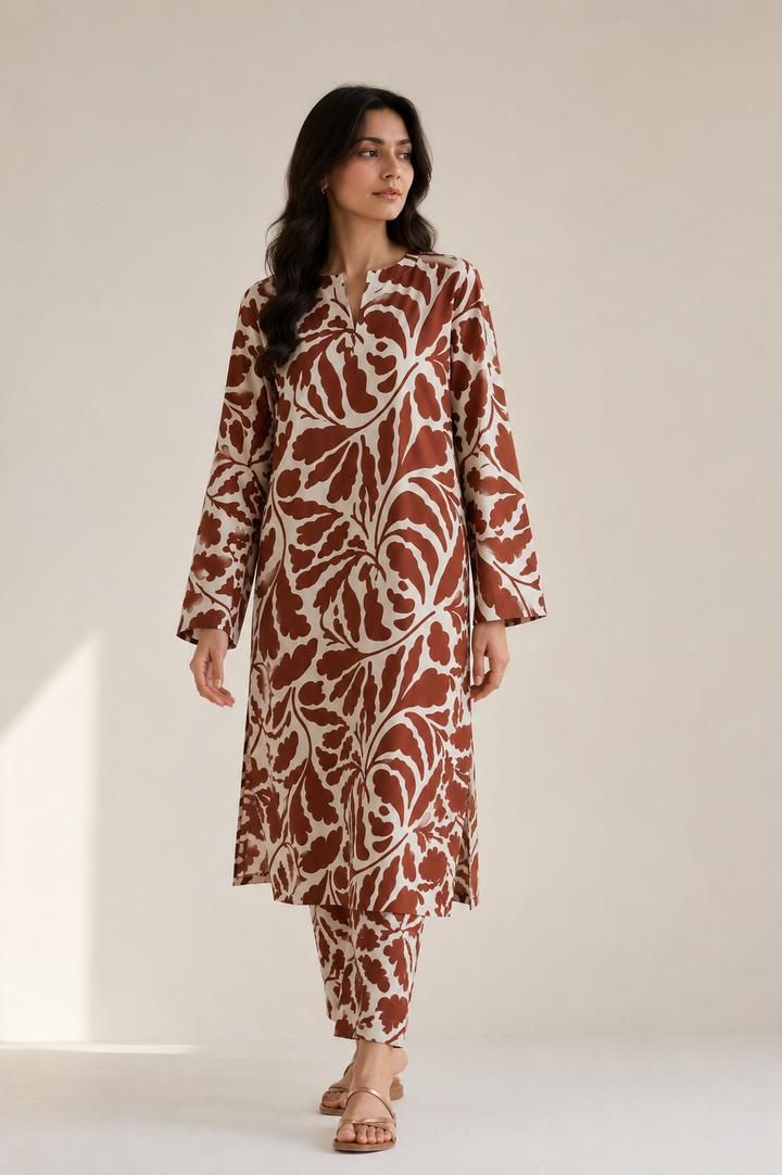2 pcs Terracotta Flow Dress