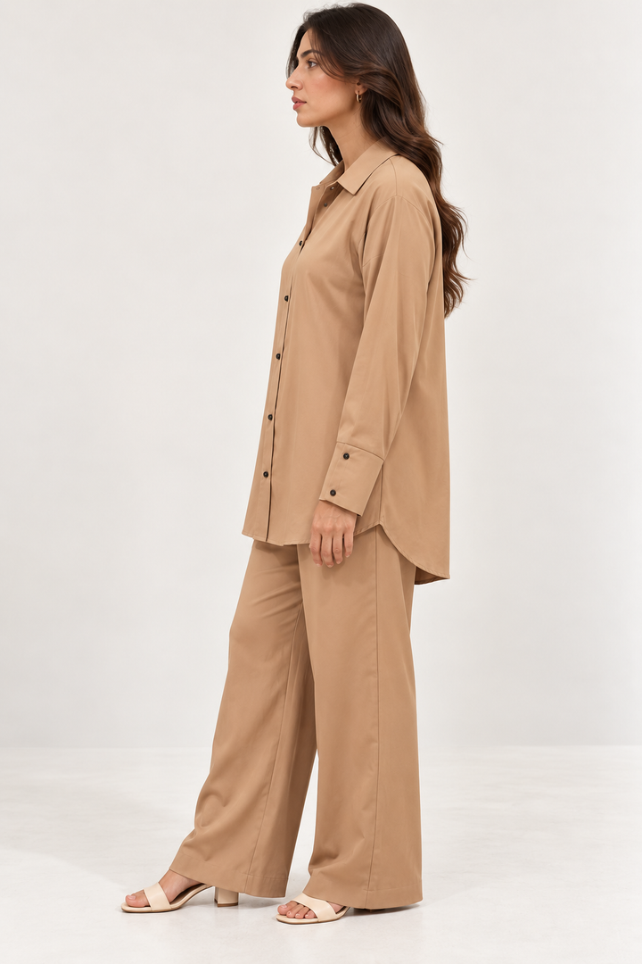 Pastel Brown Co Ord Set