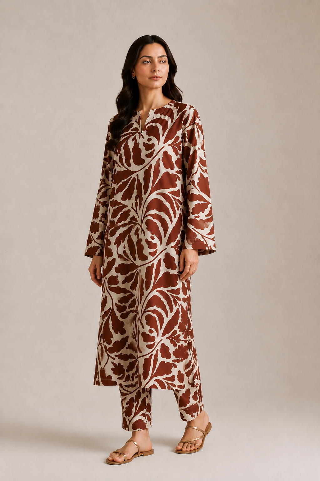2 pcs Terracotta Flow Dress