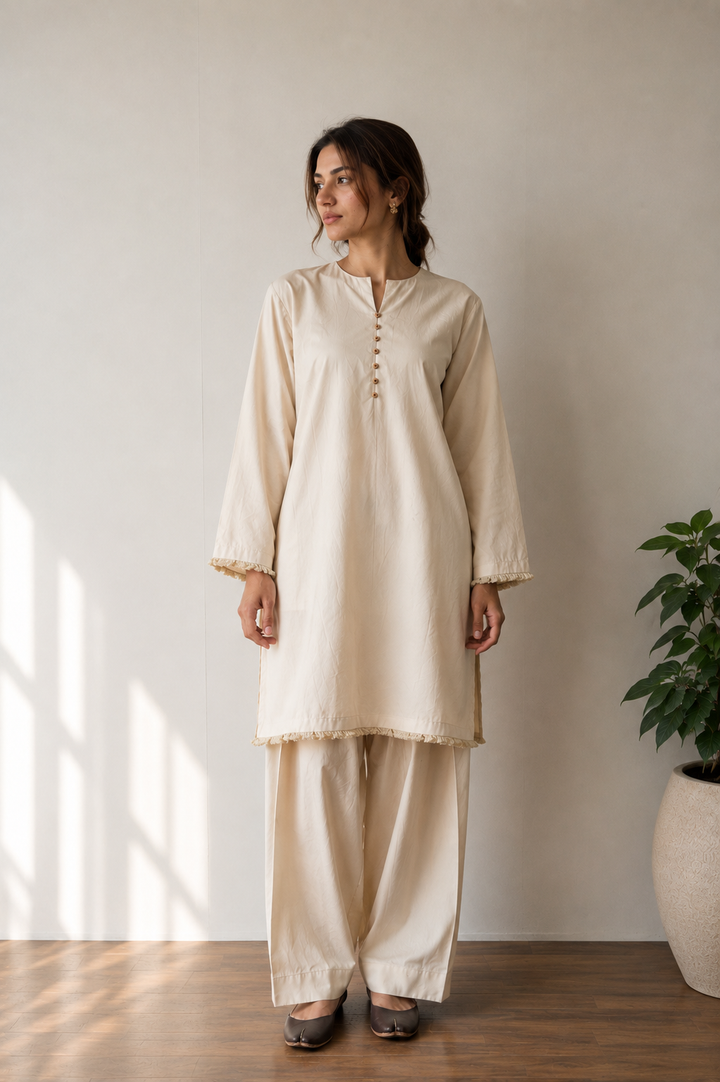 Beige Ease Co-Ord Set