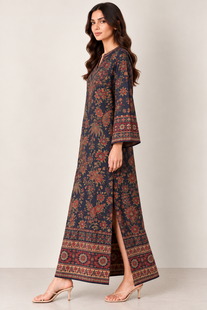 Midnight Paisley Kaftan
