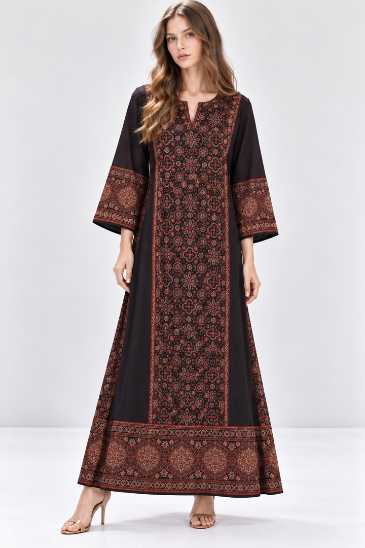 Noir Mosaic Kaftan