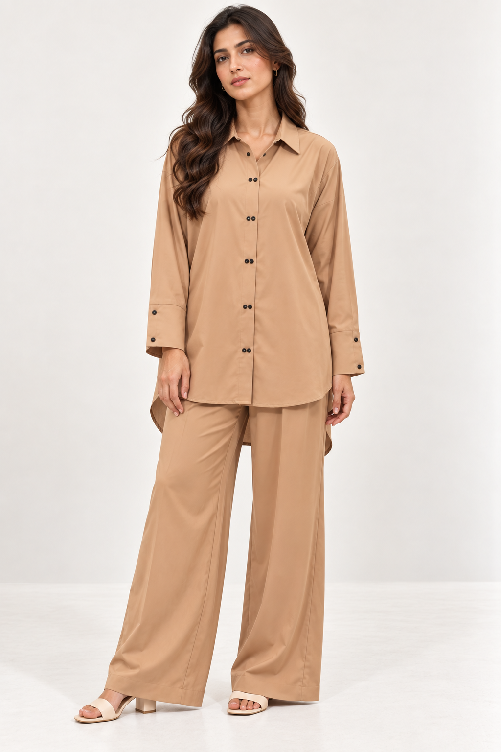 Pastel Brown Co Ord Set
