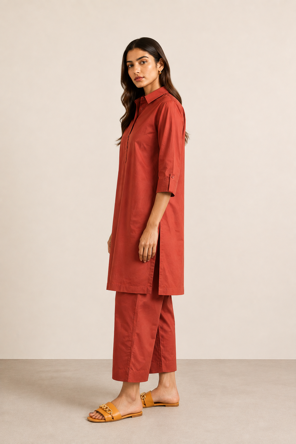 RUST CAMBRIC CO-ORD SET - 02