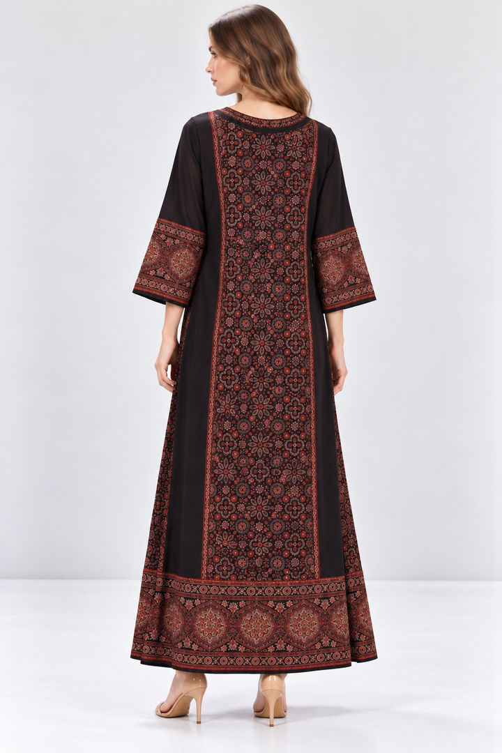 Noir Mosaic Kaftan