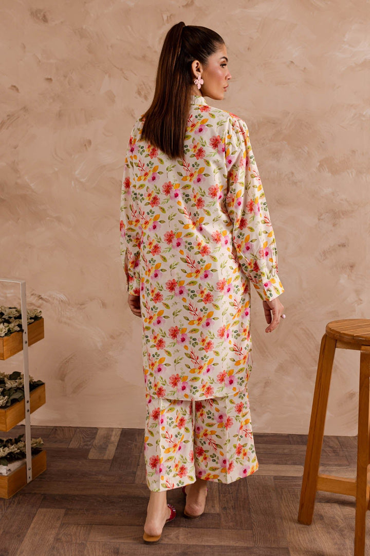Floral Printed dress - 02 - Peach Republic
