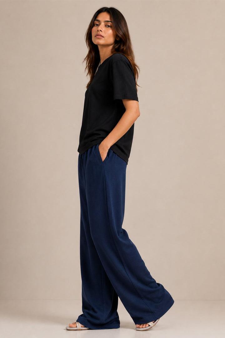 WIDE LEG FLARED TROUSER