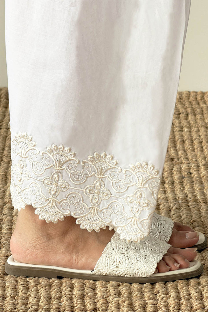 White Embroidered Shalwar
