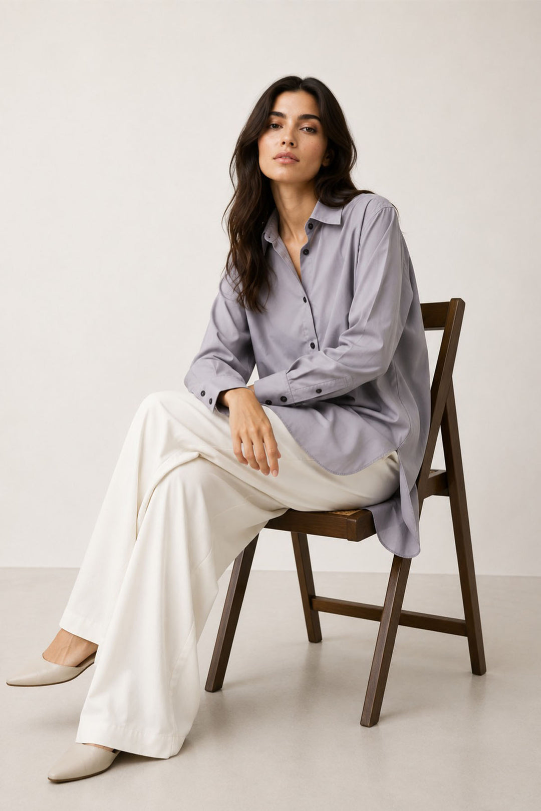 Lavender Grey Shirt