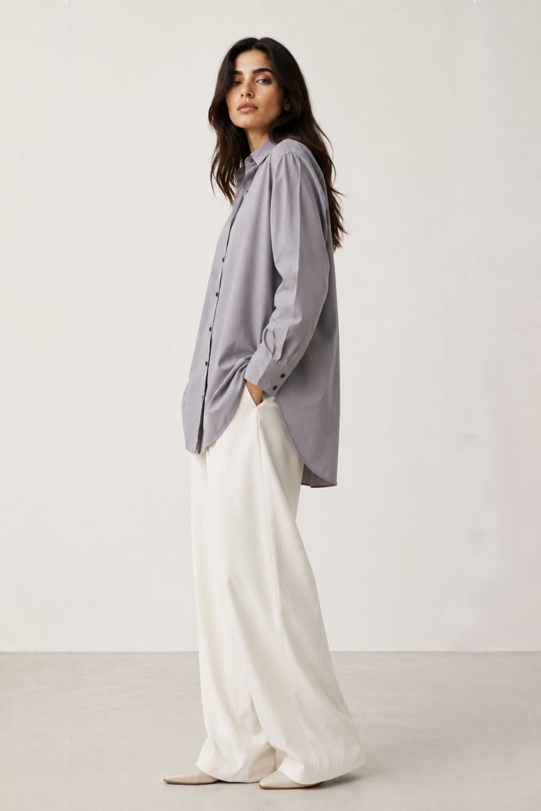 Lavender Grey Shirt