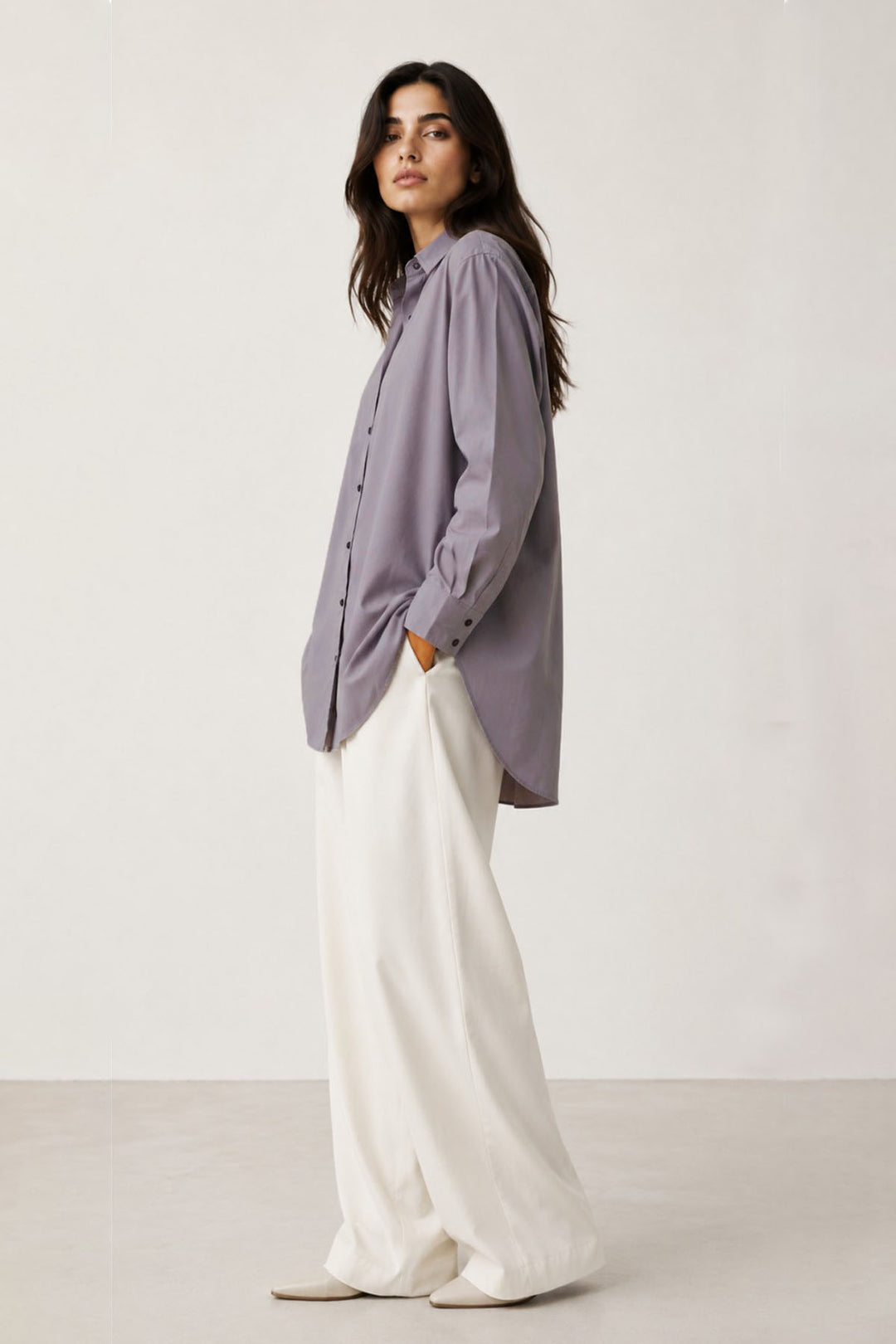 Lavender Grey Shirt