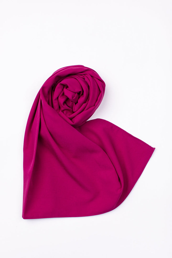 Hot Pink Plain Scarf - Peach Republic