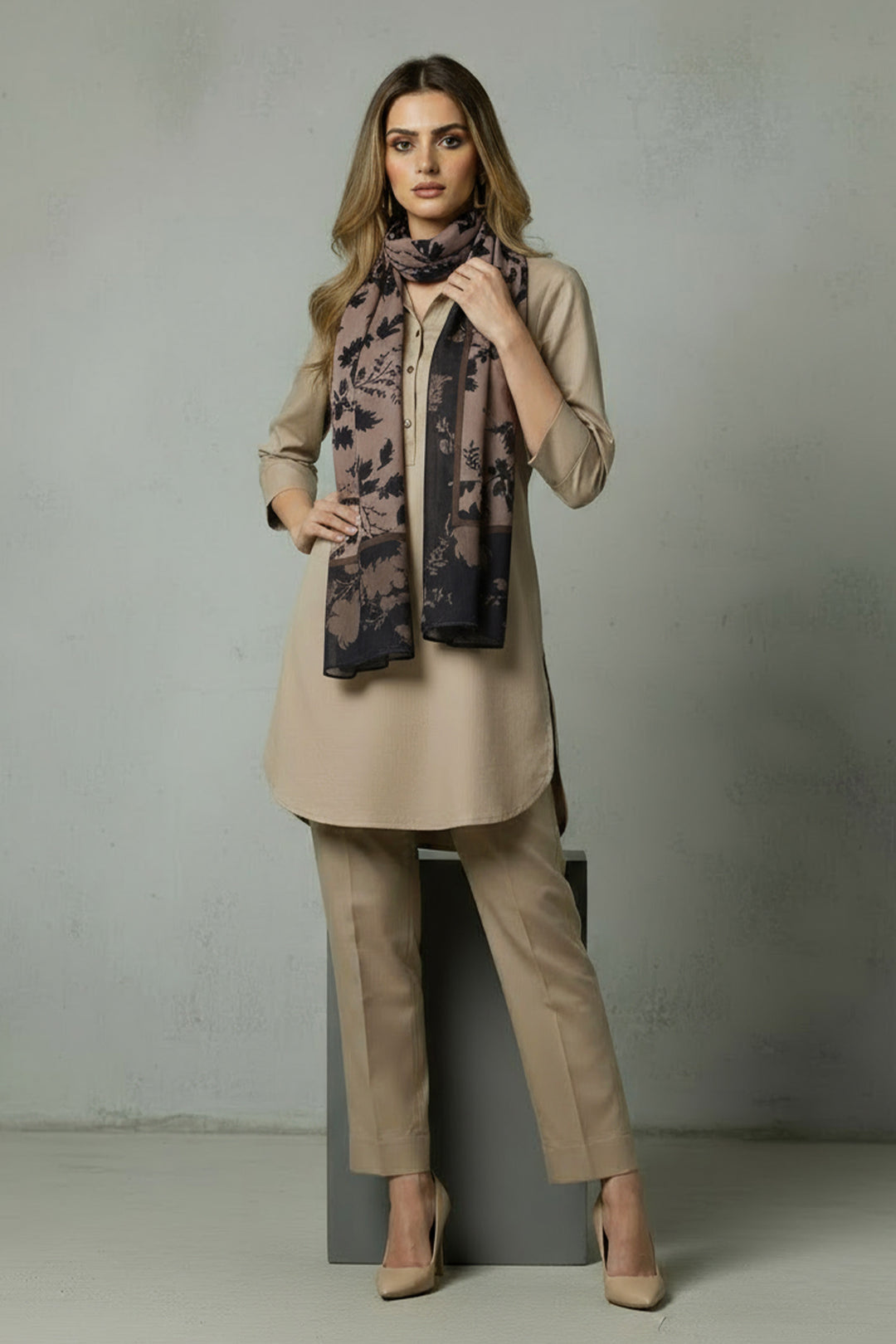 Khaddar Co Ord Set-04