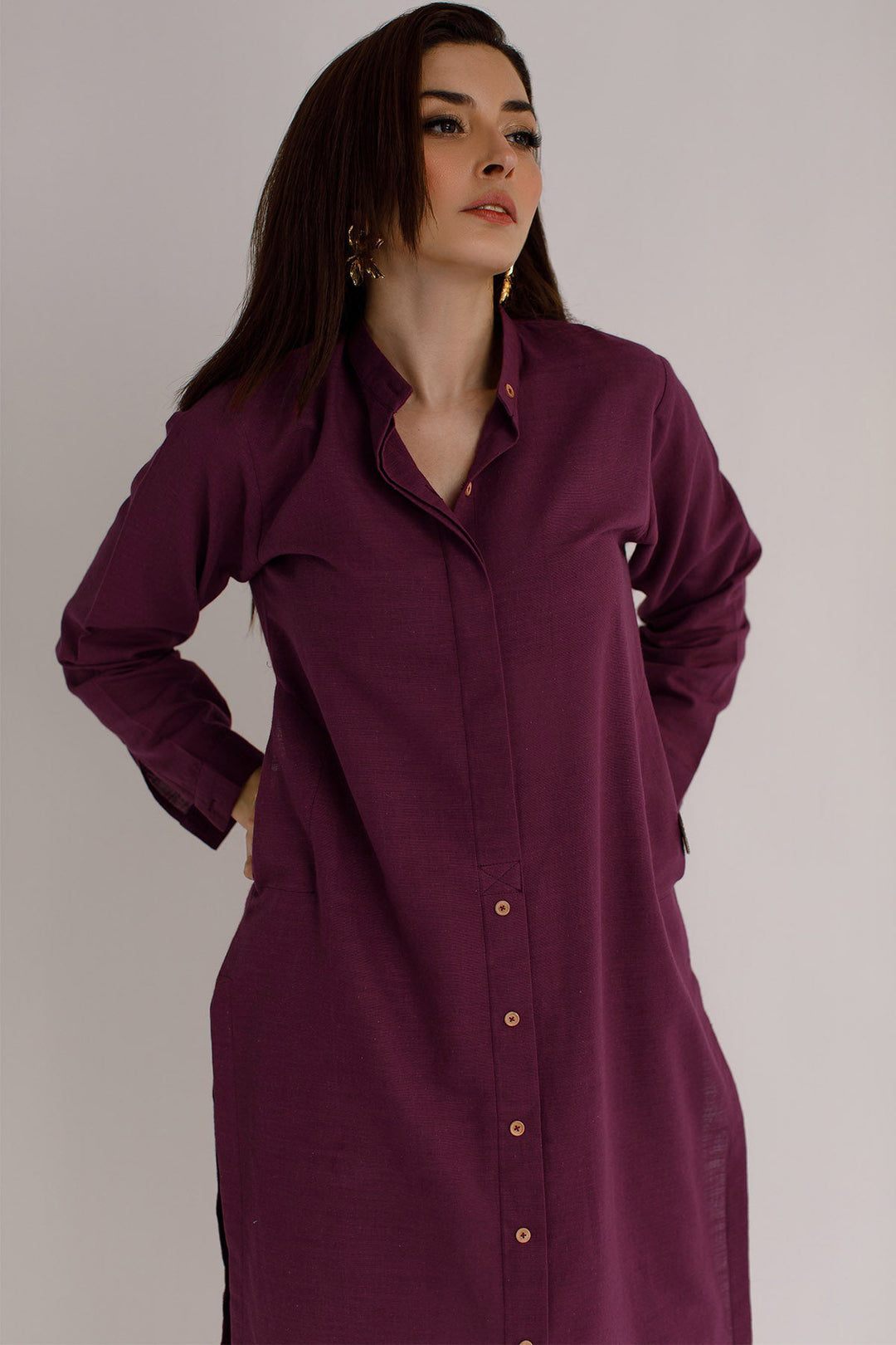 Purple Cambric Dress