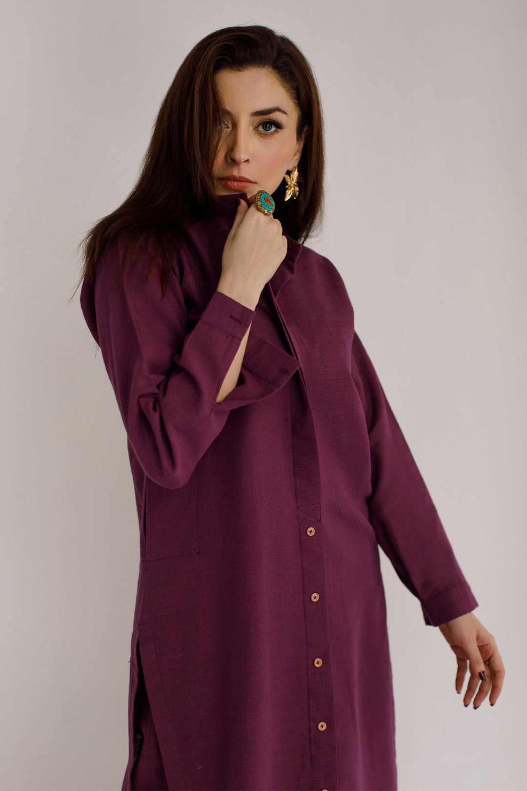 Purple Cambric Dress
