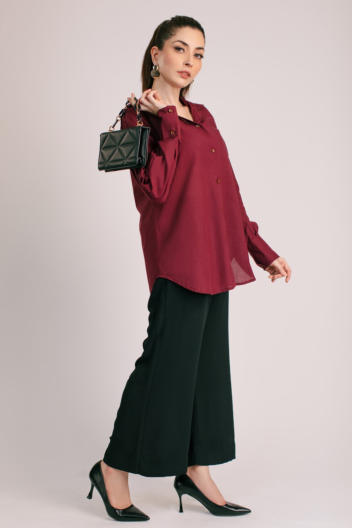 Maroon Top - 03 - Peach Republic