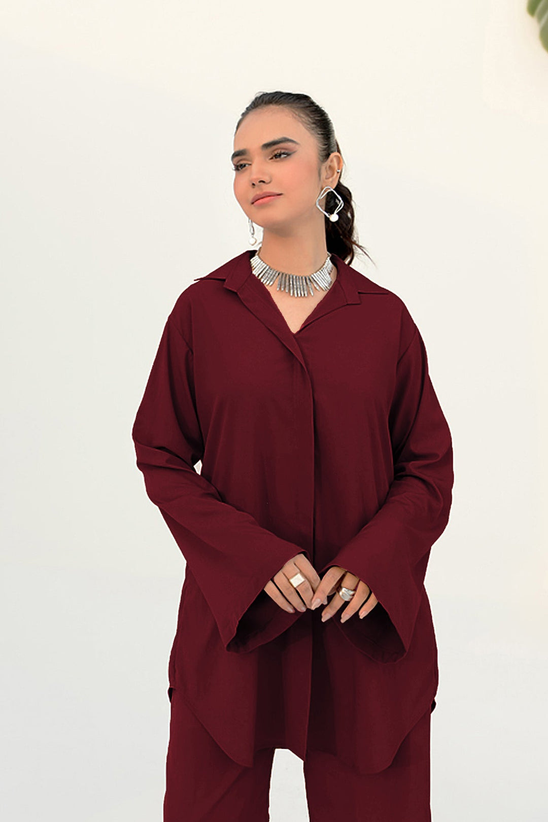 Maroon Tunic - 01 - Peach Republic