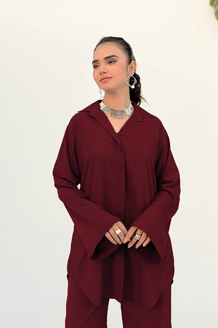 Maroon Tunic - 01 - Peach Republic