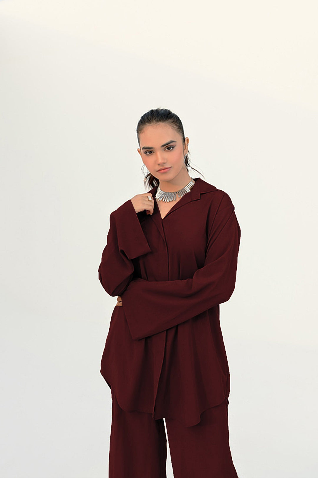 Maroon Tunic - 01 - Peach Republic