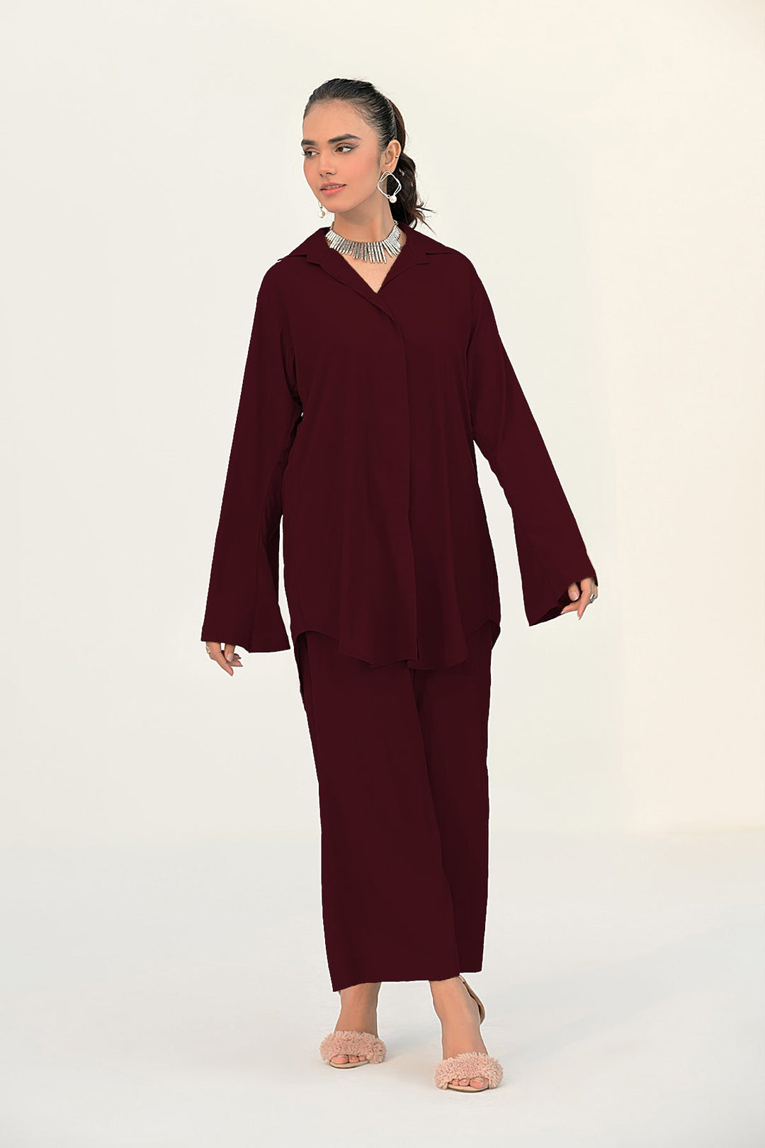 Maroon Tunic - 01 - Peach Republic