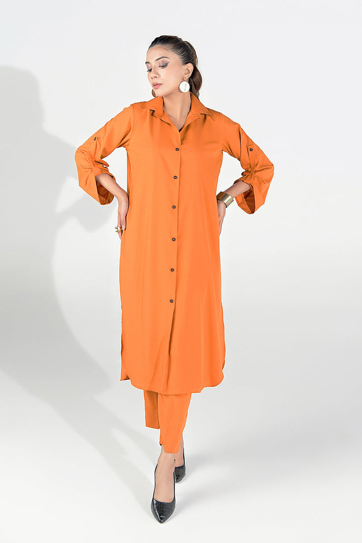 Mustard Buttoned Dress