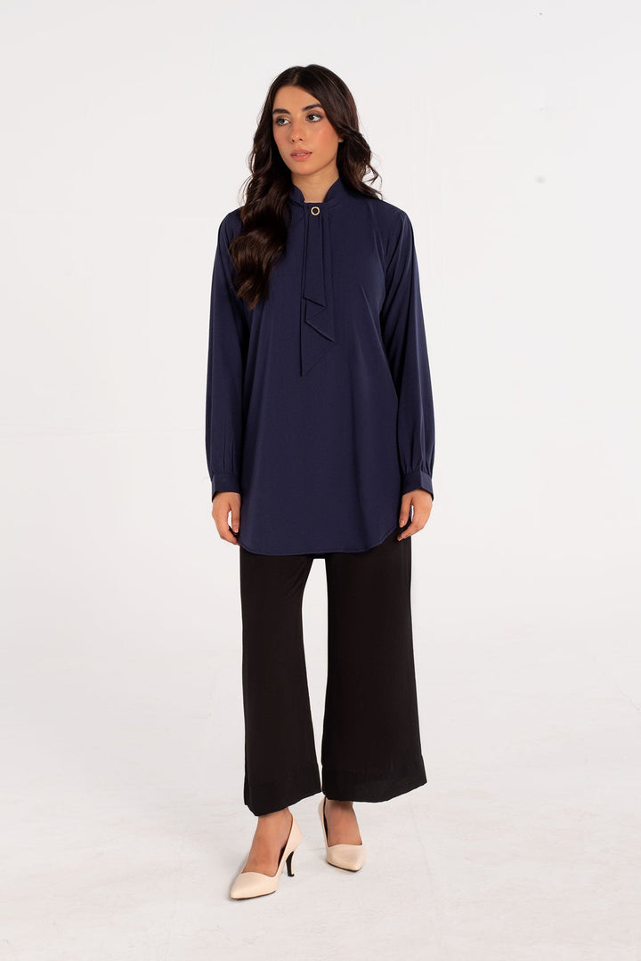 Navy Blue Top - Peach Republic