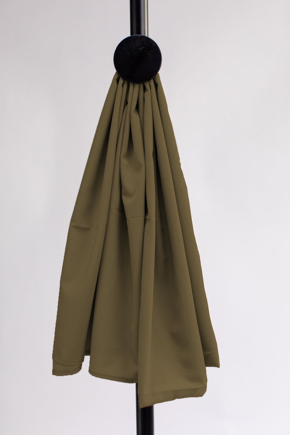 Olive Green Plain Scarf - Peach Republic