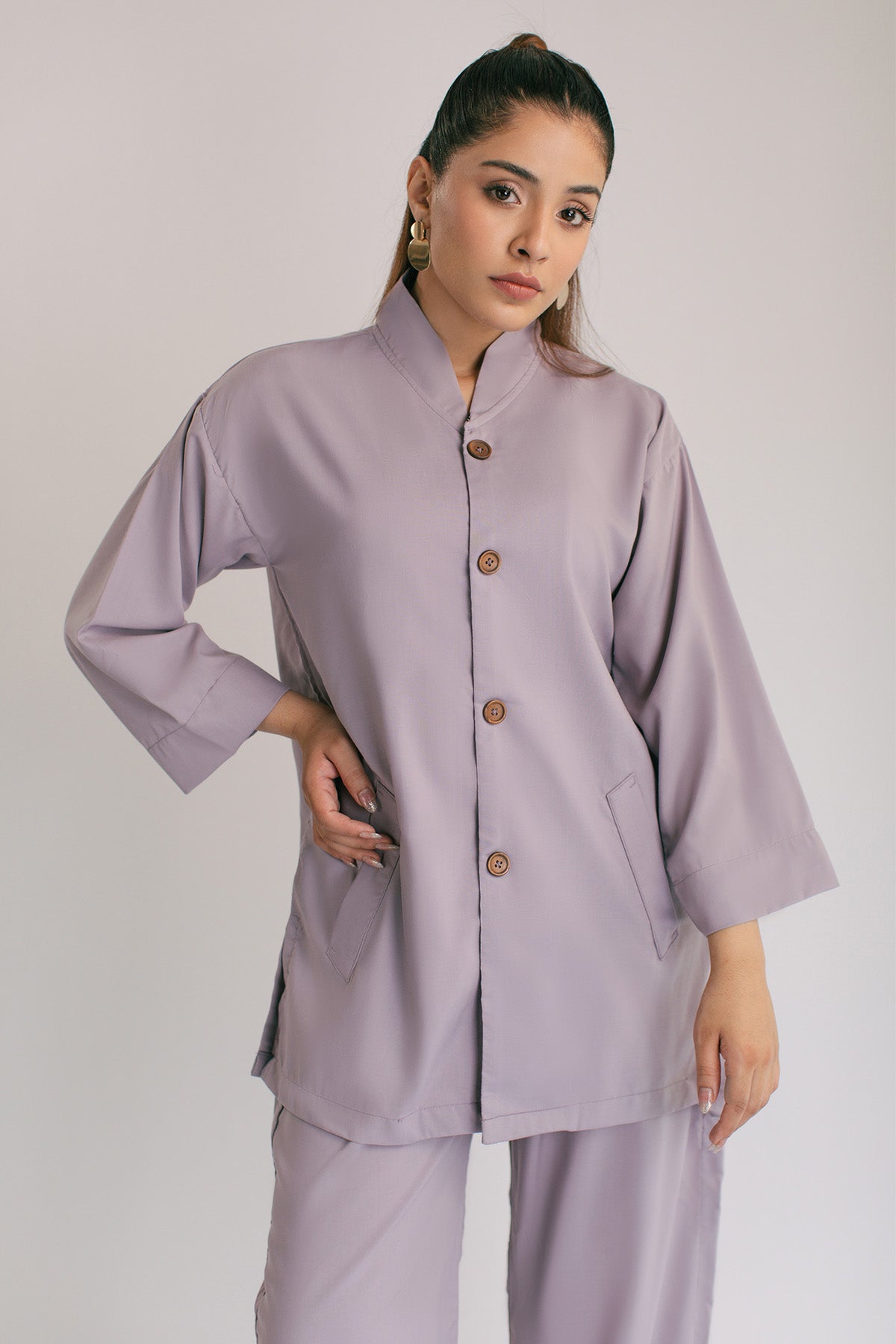 Opera Mauve Tunic - Peach Republic