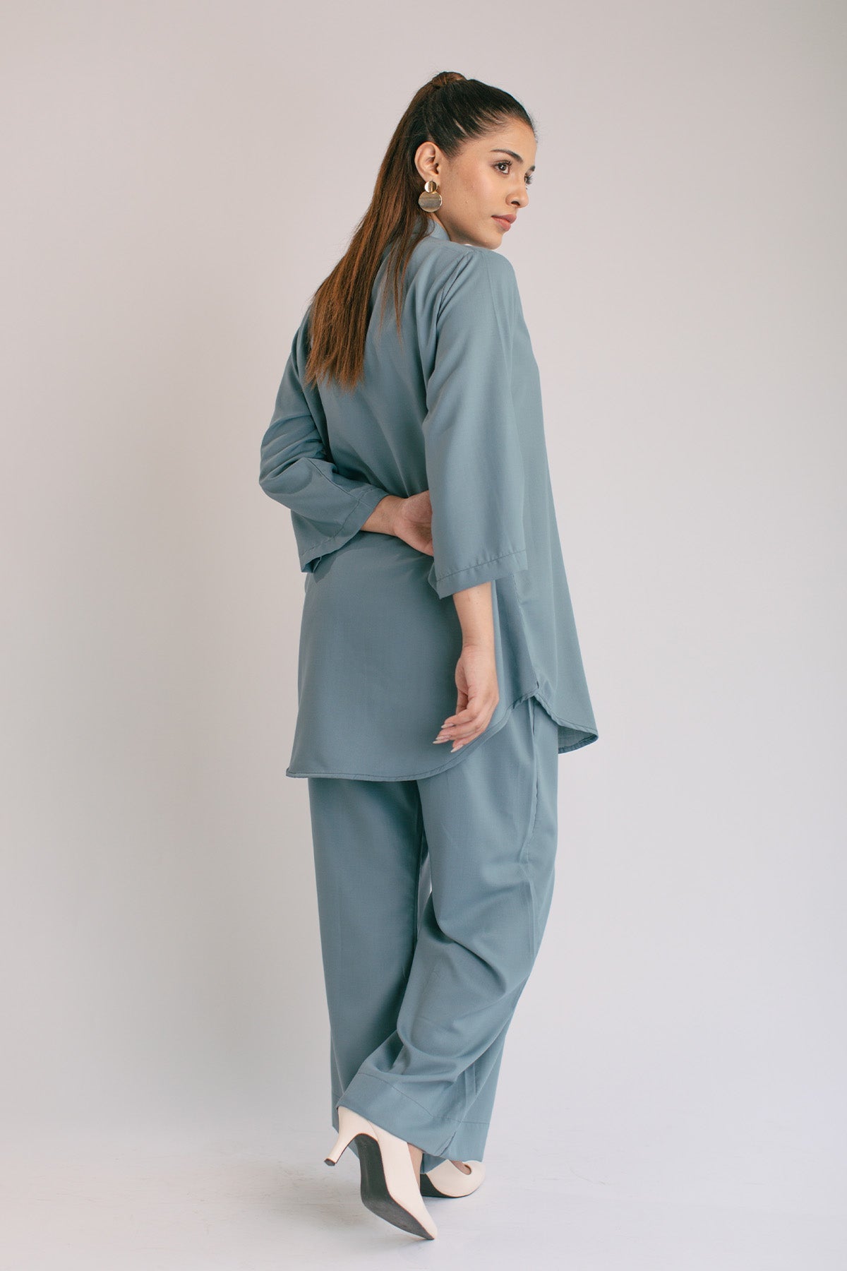 Pastel Blue Tunic - Peach Republic