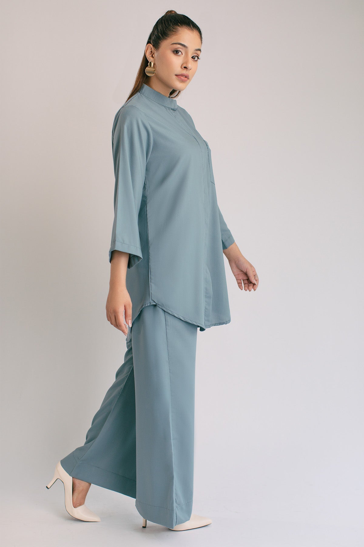 Pastel Blue Tunic - Peach Republic