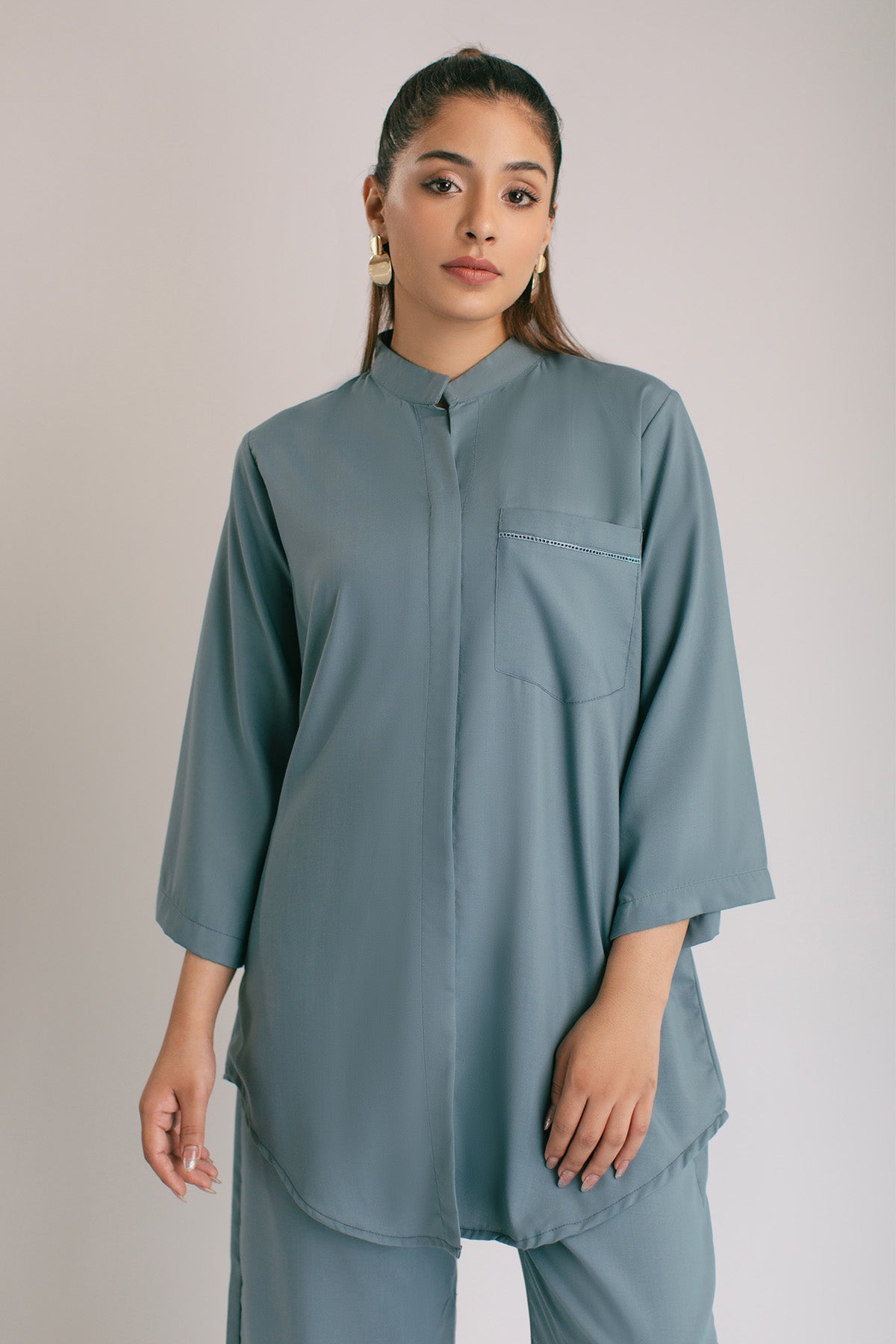 Pastel Blue Tunic - Peach Republic