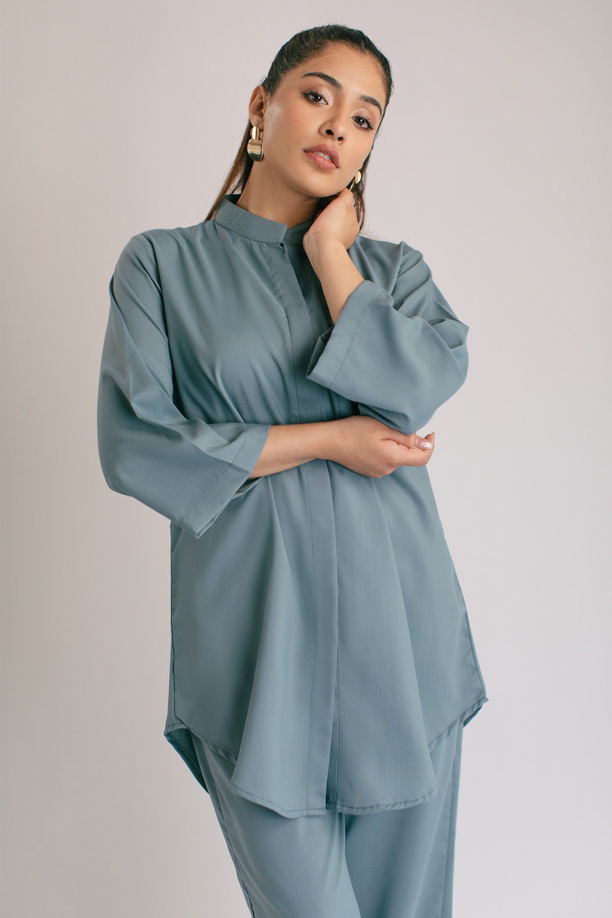 Pastel Blue Tunic - Peach Republic