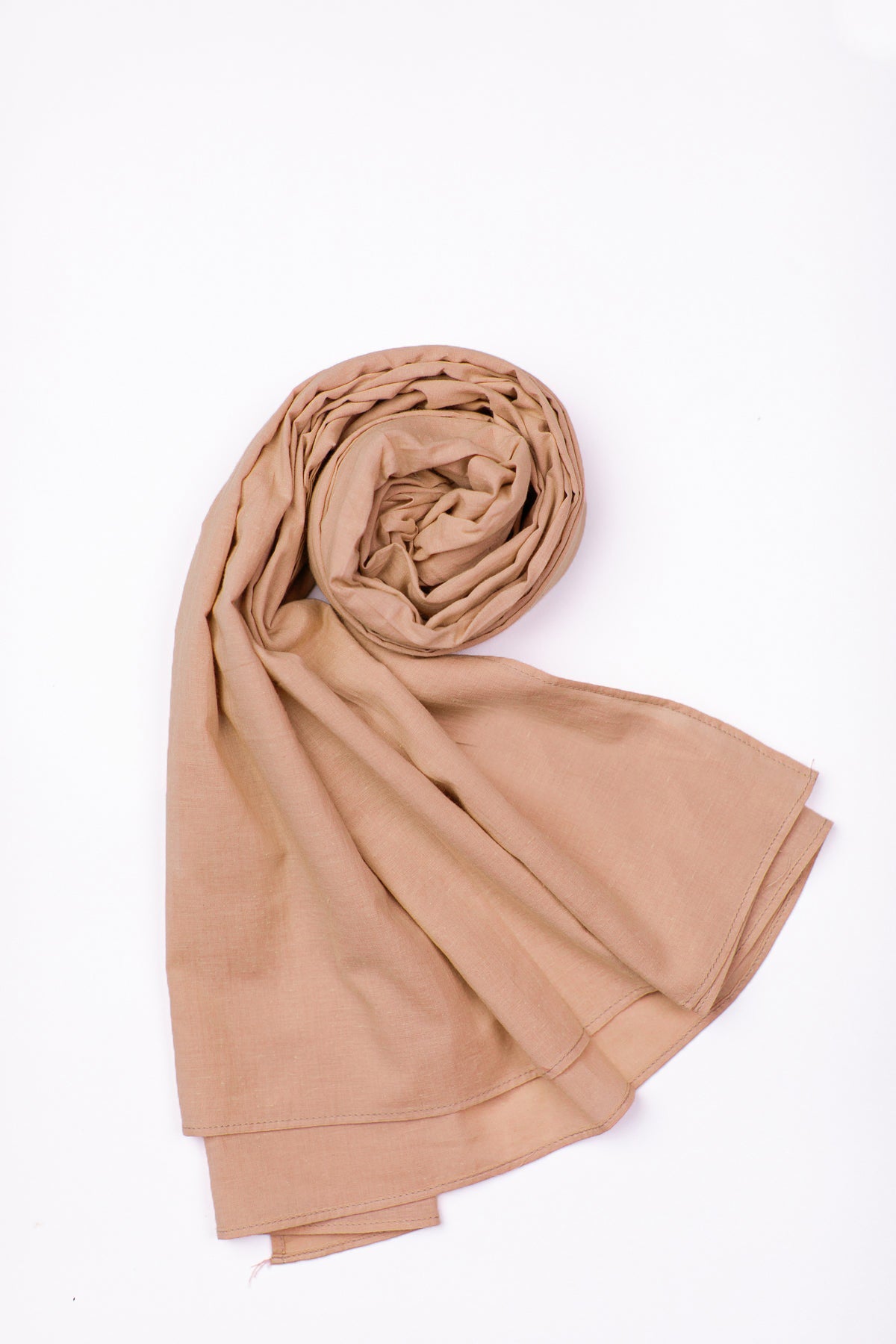 Pastel Brown Cambric Scarf - Peach Republic
