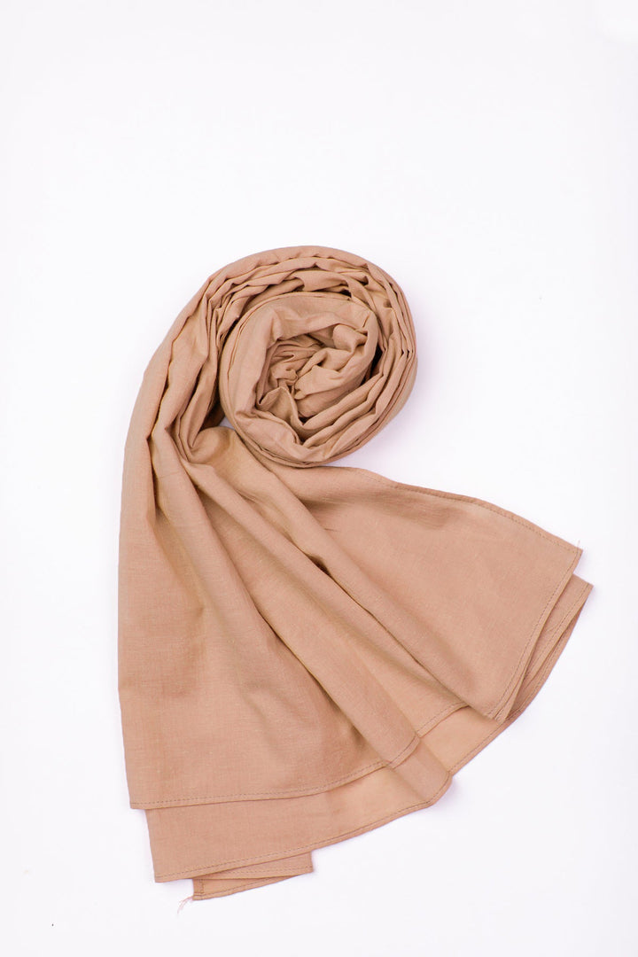 Pastel Brown Cambric Scarf - Peach Republic