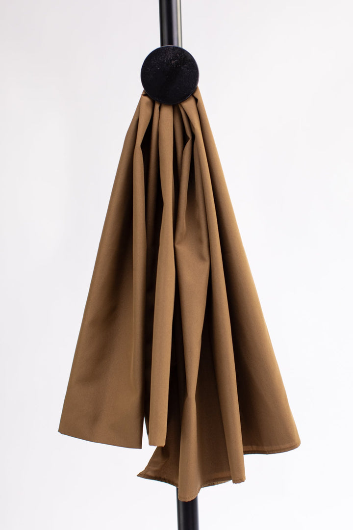 Pastel Brown Plain Scarf - Peach Republic