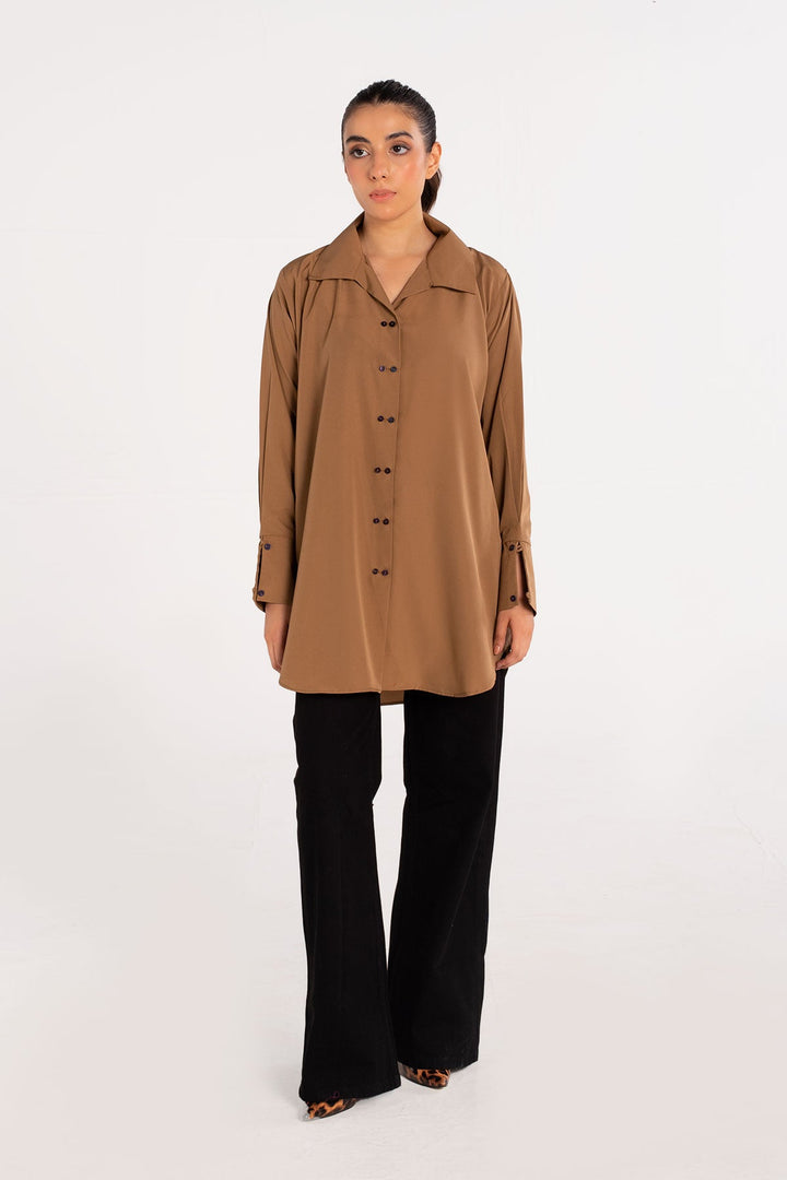 Pastel Brown Top - 02 - Peach Republic